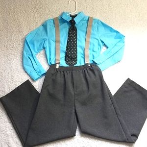 Boy's 4 pieces Coordinating pant & Shirt  set. Size 6